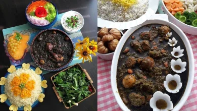 تزیین قورمه سبزی