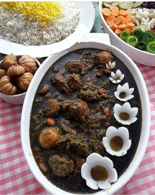 تزیین قورمه سبزی 9