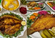 تزیین ماهی برای مهمانی
