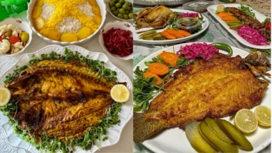 تزیین ماهی برای مهمانی