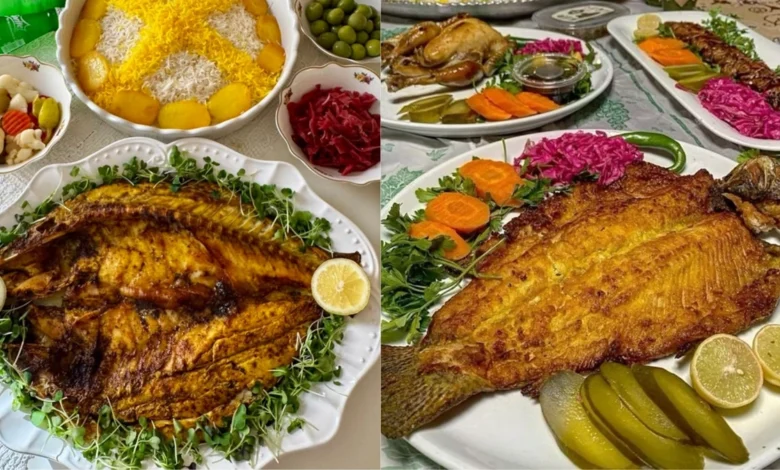 تزیین ماهی برای مهمانی