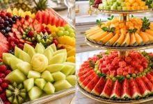 تزیین هندوانه و خربزه