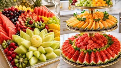 تزیین هندوانه و خربزه