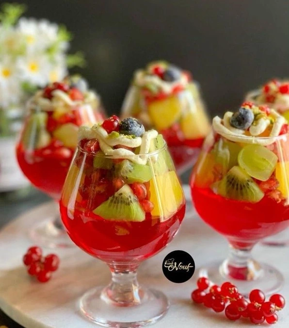تزیین ژله با میوه برای مهمانی 10 تزیین ژله با میوه برای مهمانی 10