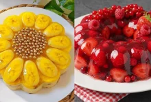 تزیین ژله با میوه برای مهمانی