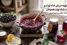 با یه تیر دو نشون؛ طرز تهیه مربای شاه توت و شربت شاه توت همزمان