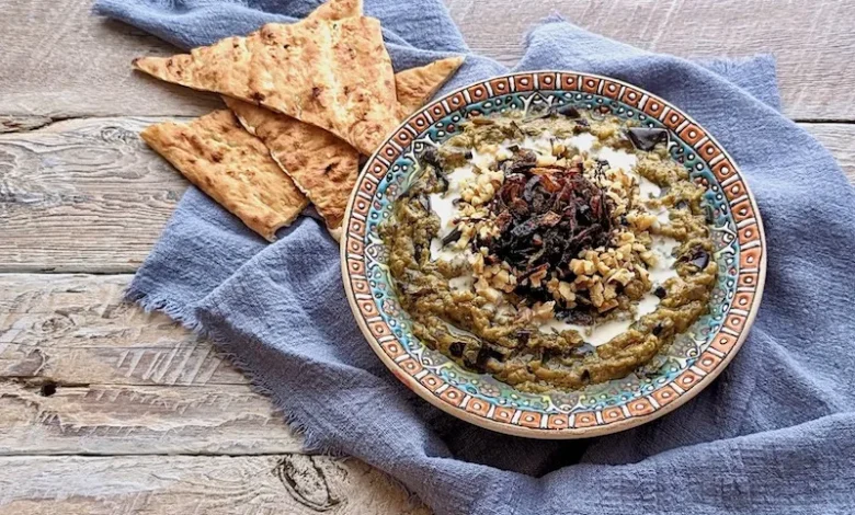 طرز تهیه کشک بادمجان برای دو نفر