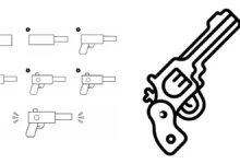 نقاشی تفنگ