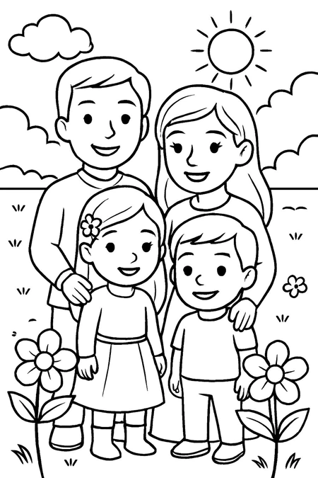نقاشی خانواده 6