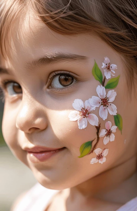نقاشی روی صورت کودکان دخترانه 10 نقاشی روی صورت کودکان دخترانه 10