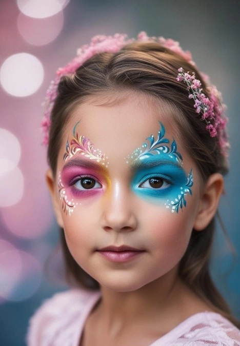 نقاشی روی صورت کودکان دخترانه 18 نقاشی روی صورت کودکان دخترانه 18