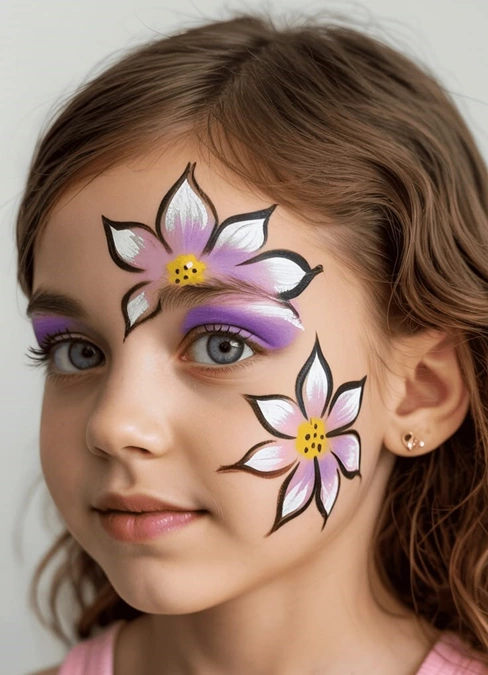 نقاشی روی صورت کودکان دخترانه 6 نقاشی روی صورت کودکان دخترانه 6