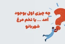 چه چیزی اول بوجود آمد ... یا تخم مرغ شهربانو