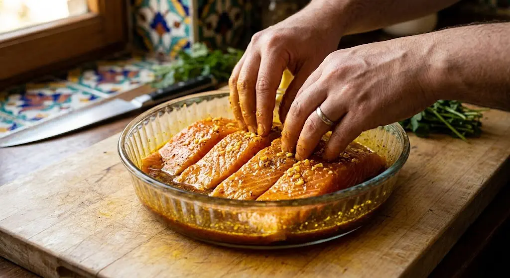 مزه دار کردن ماهی (مرینیت)