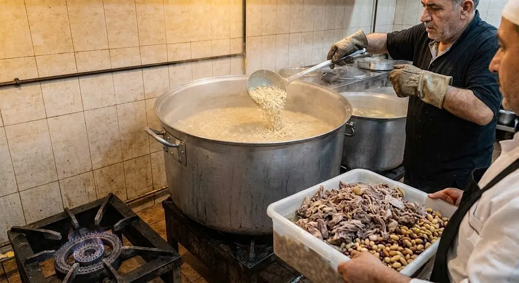 ترکیب بزرگ در دیگ اصلی