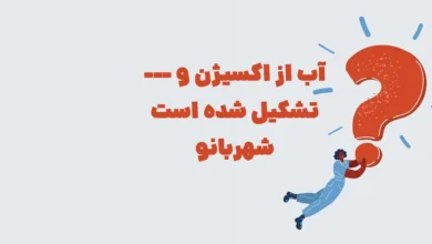 آب از اکسیژن و --- تشکیل شده است شهربانو + در جدول