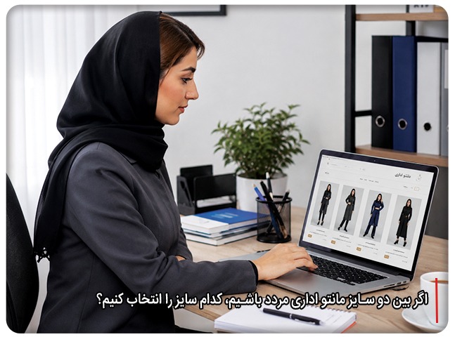 اگر بین دو سایز مانتو اداری مردد باشیم، کدام را انتخاب کنیم؟