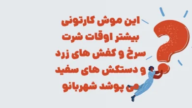 این موش کارتونی بیشتر اوقات شرت سرخ و کفش های زرد و دستکش های سفید می پوشد