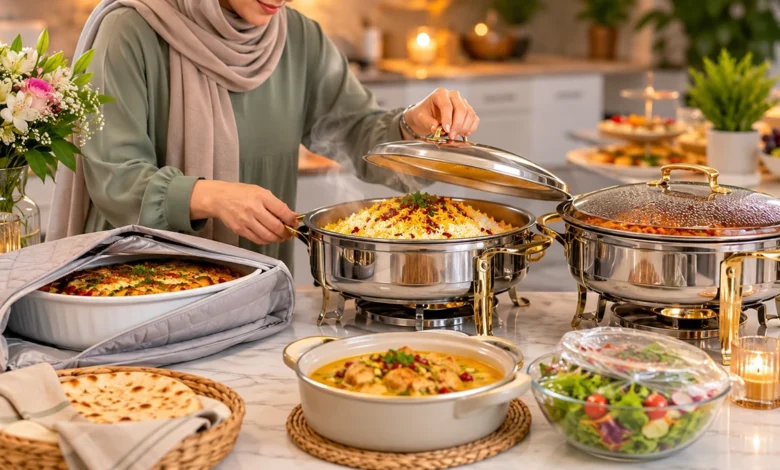 ترفند برای گرم و تازه ماندن غذای مهمانی
