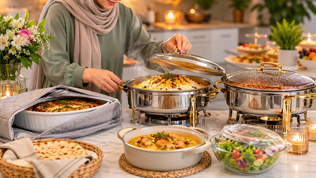 ترفند برای گرم و تازه ماندن غذای مهمانی