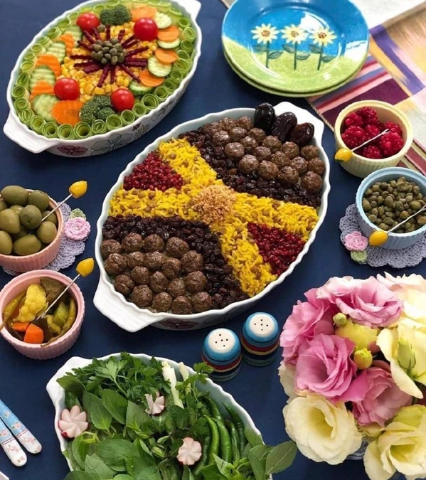 تزیین عدس پلو 15