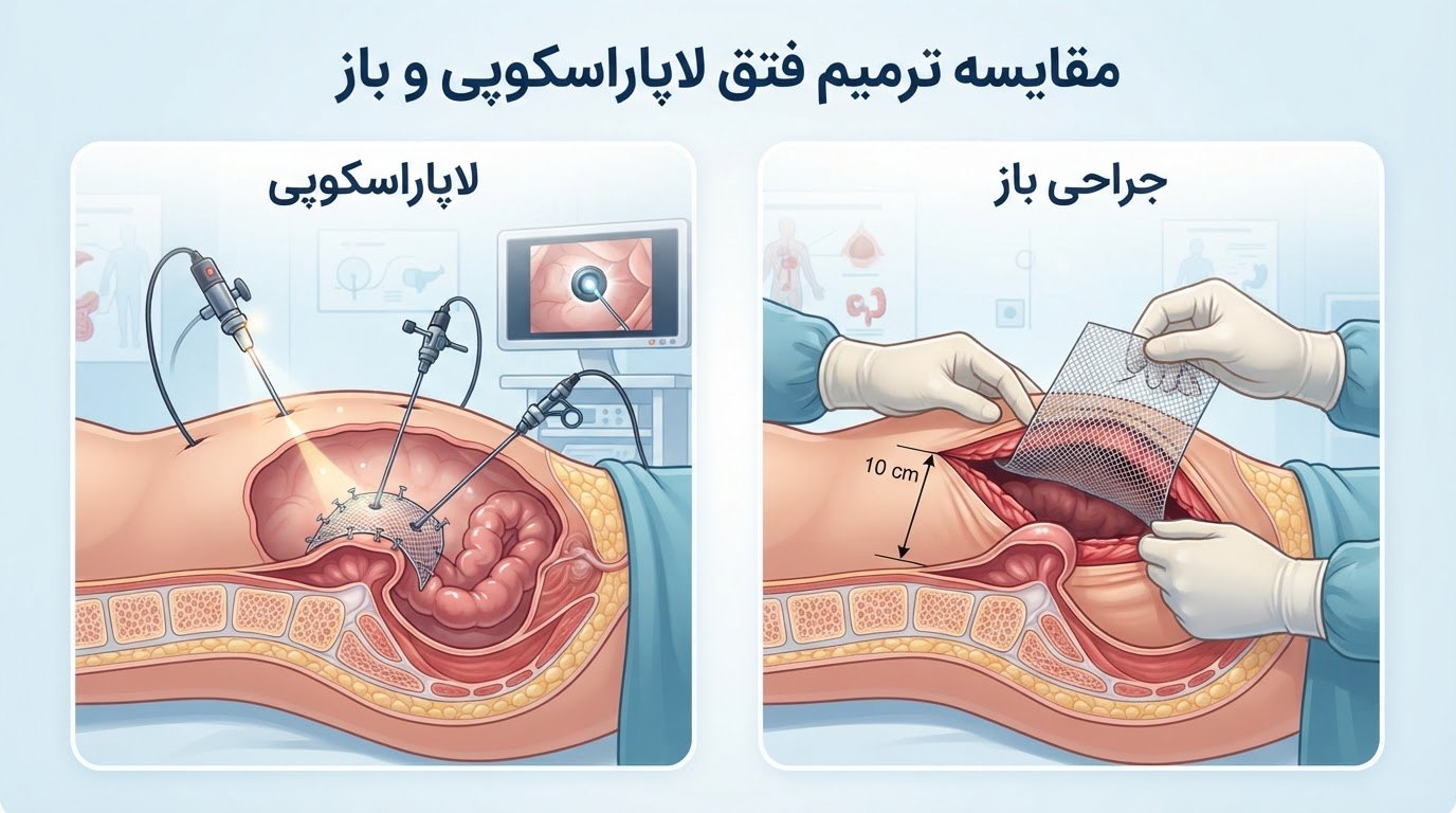 لاپاراسکوپی یا جراحی باز