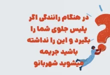 در هنگام رانندگی اگر پلیس جلوی شما را بگیرد و این را نداشته باشید جریمه میشوید شهربانو