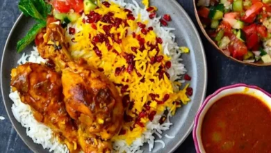 طرز تهیه زرشک پلو با مرغ مجلسی برای ۳۰ نفر