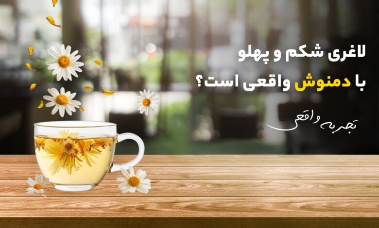 لاغری شکم و پهلو با دمنوش واقعی