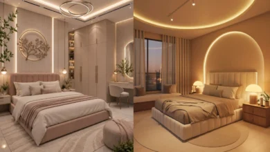 مدل نورپردازی اتاق خواب