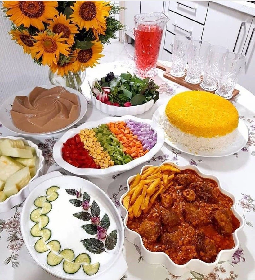 مدل چیدمان میز شام مجلسی 19 مدل چیدمان میز شام مجلسی 19