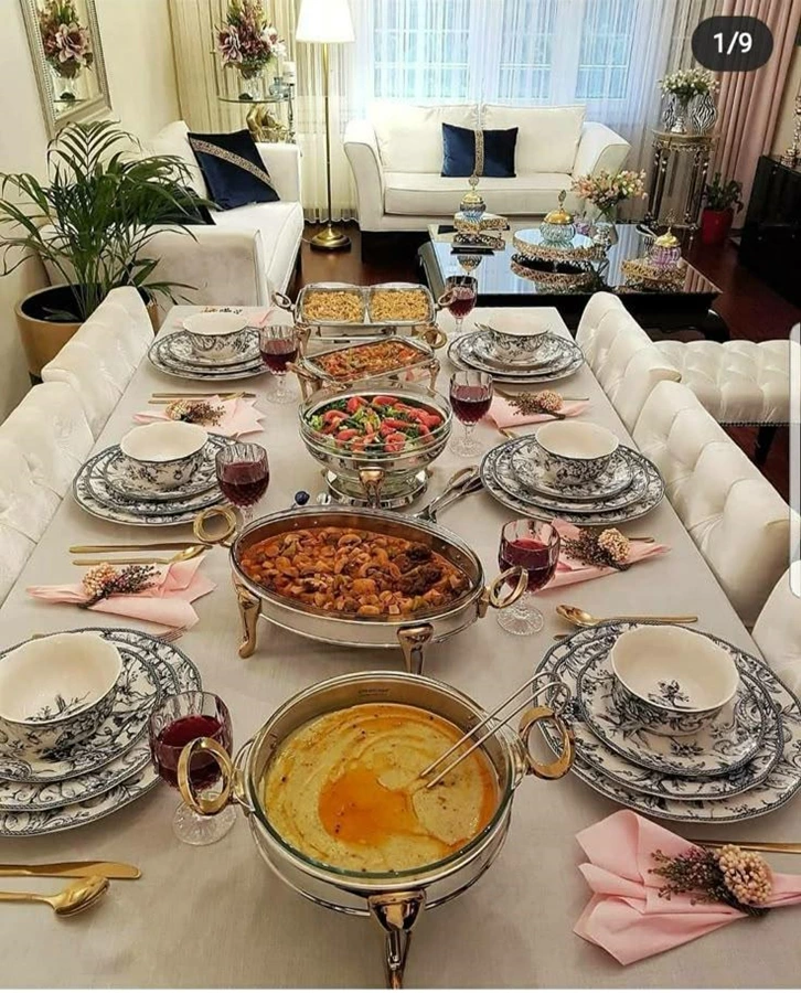 مدل چیدمان میز شام مجلسی 24 مدل چیدمان میز شام مجلسی 24