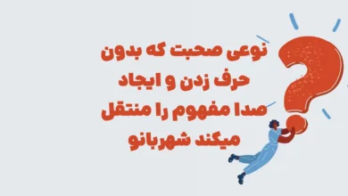 نوعی صحبت که بدون حرف زدن و ایجاد صدا مفهوم را منتقل میکند شهربانو
