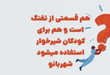 هم قسمتی از تفنگ است و هم برای کودکان شیرخوار استفاده میشود شهربانو