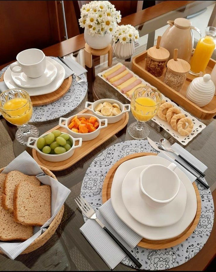 چیدمان میز صبحانه 19 چیدمان میز صبحانه 19