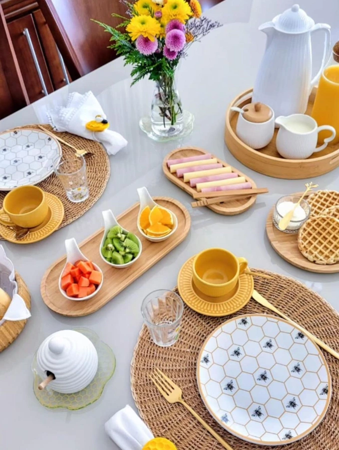 چیدمان میز صبحانه 20 چیدمان میز صبحانه 20