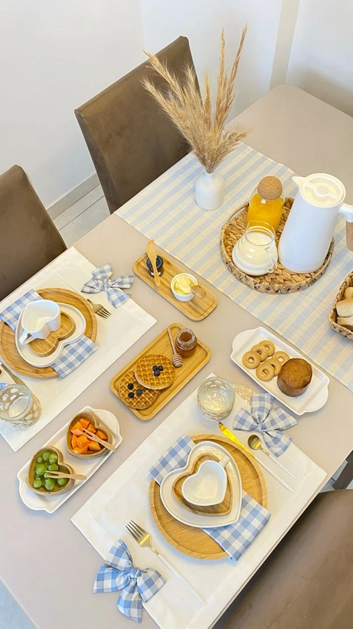 چیدمان میز صبحانه 8 چیدمان میز صبحانه 8