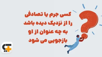 کسی جرم یا تصادفی را از نزدیک دیده باشد شهربانو