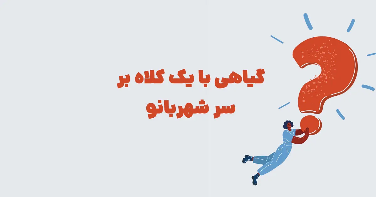گیاهی با یک کلاه بر سر شهربانو + جدولانه