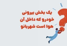 یک بخش بیرونی خودرو که داخل آن هوا است شهربانو