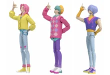 Saja Boys 6-inch scale action figures of Romance, Baby and Mystery from KPop Demon Hunters