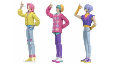 Saja Boys 6-inch scale action figures of Romance, Baby and Mystery from KPop Demon Hunters