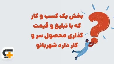 بخش یک کسب و کار که با تبلیغ و قیمت گذاری محصول سر و کار دارد شهربانو