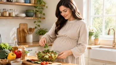 تغذیه ماه آخر بارداری برای وزن‌ گیری جنین