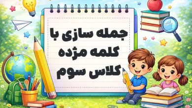 جمله سازی با کلمه مژده کلاس سوم