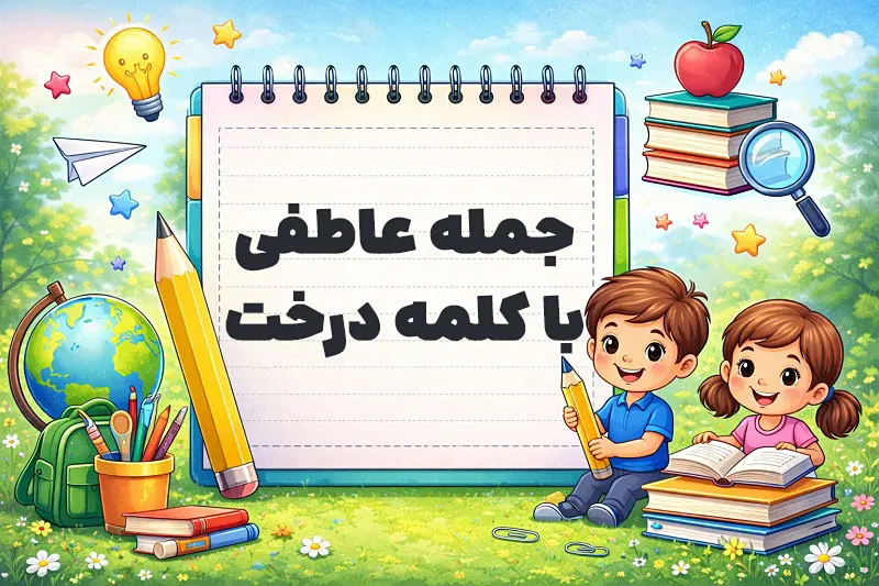 جمله عاطفی با کلمه درخت