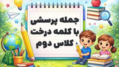 جمله پرسشی با کلمه درخت کلاس دوم
