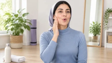 حرکات یوگای صورت برای افتادگی پوست