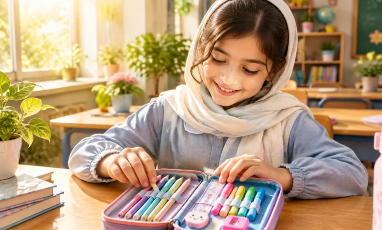 داخل جامدادی مدرسه چی بزاریم
