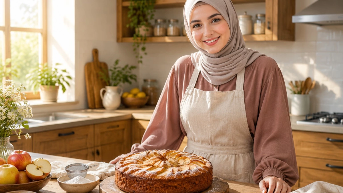 طرز تهیه کیک سیب و دارچین
